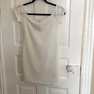 White body hugging dress